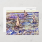 シースケープ1873年Edouard Manet ポストカード (正面/裏面)