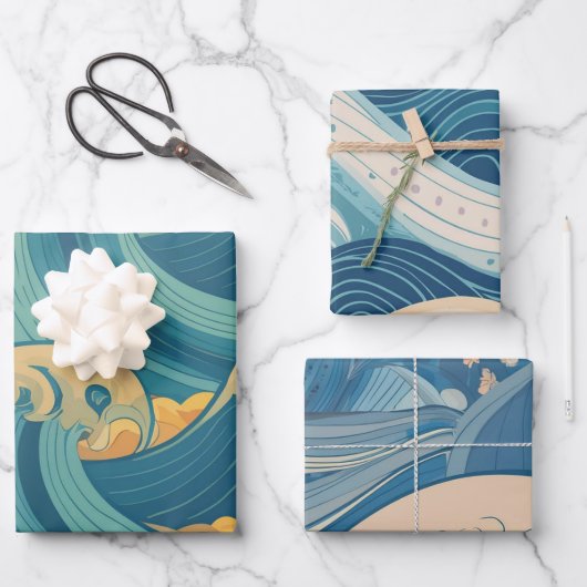 シースタイル ラッピングペーパーシート (正面)