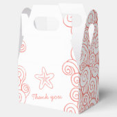 シースタースワールアクアホワイト結婚式の引き出物ゲーブルボックス フェイバーボックス (オープン)