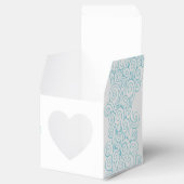 シースタースワールアクアホワイト結婚式の引き出物ボックス フェイバーボックス (オープン)