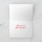 シースターズカップルインサンタハッツ歩くアットビーチ シーズンカード (内部)