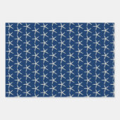 シースターズサンドドルダークネイビーブルー ラッピングペーパーシート (正面3)