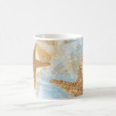 シースターズスターフィッシュコースタルビーチ コーヒーマグカップ (中央)