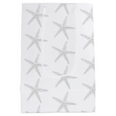 シースターズ結婚ウェルカムピンクブラウン紙バッグ ミディアムペーパーバッグ (裏面)