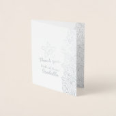 シースターフィッシュビーチ結婚式メタ感謝していリック 箔カード (正面)