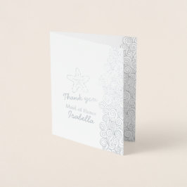 シースターフィッシュビーチ結婚式メタ感謝していリック 箔カード