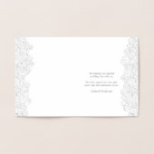 シースターフィッシュビーチ結婚式メタ感謝していリック 箔カード (内部)