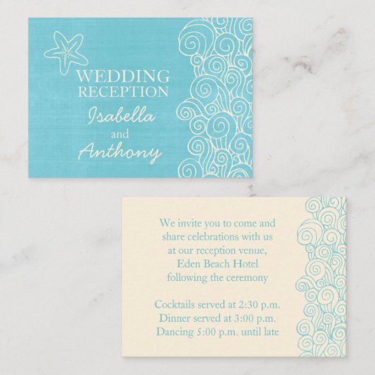 シースターブルー&クリー結婚ムの情報エンクロージャカード エンクロージャーカード (正面/裏面)