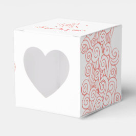 シースター旋回コーラルホワイト結婚式の引き出物ボックス フェイバーボックス