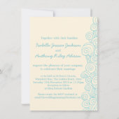 シースター&スワーズブルー&クリーム結婚式招待状 招待状 (裏面)