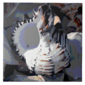 シーストライプのシェル タイル (正面)