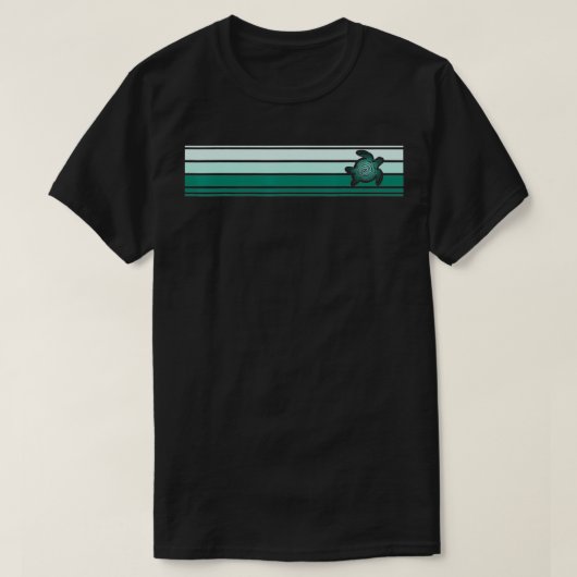 シーストライプのタートルロゴティー Tシャツ (デザイン正面)