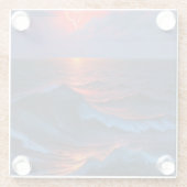 シーストームと稲妻コースター ガラスコースター (裏面)