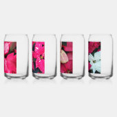 シースナカラフルーホリデーポインセティアス ガラス缶 (左)