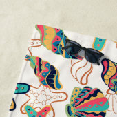 シースフカラフルェルのシームレスなパターン ビーチタオル (インサイチュ)