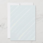 シースプラッシュウォーター淡い色のカラーターコイズブ結婚ルー 招待状 (裏面)