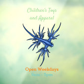 シースラグブルードラゴンイラストレーション ウィンドウサイン (シート3)