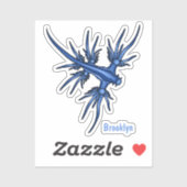 シースラグブルードラゴンイラストレーション シール (シート)