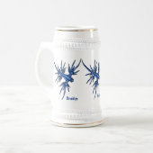 シースラグブルードラゴンイラストレーション ビールジョッキ (正面左)