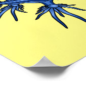 シースラグブルードラゴンイラストレーション ポスター (角)