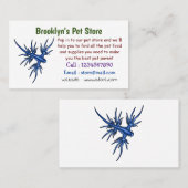 シースラグブルードラゴンイラストレーション 名刺 (正面/裏面)