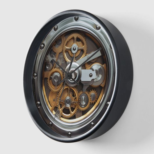 シースルー 壁時計 (傾斜)