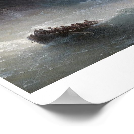 シーズの怒りイワンAivazovsky海景 ポスター (角)