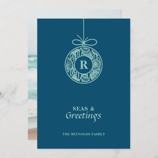 シーズアンドグリーツシーシェルオーナメント シーズンカード (正面/裏面)