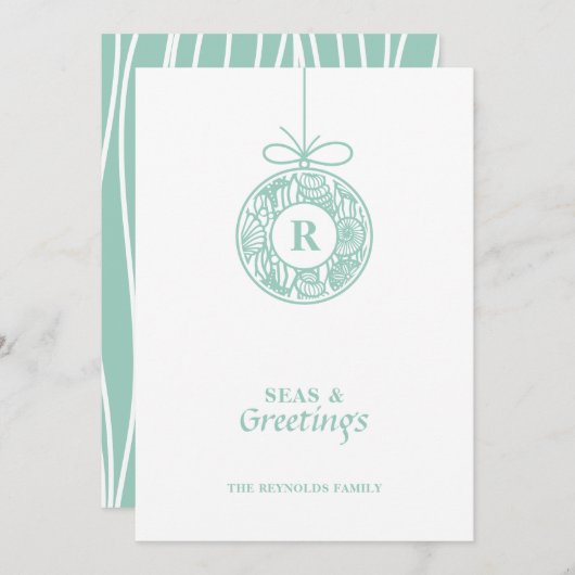 シーズアンドグリーツシーシェルオーナメント シーズンカード (正面/裏面)