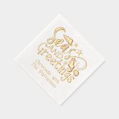 シーズアンドグリーティングビーチサマークリスマスカスタム 箔ナプキン (右)