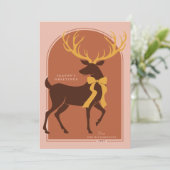 "シーズエレガントンズグリーティング"スタグホリデーカード シーズンカード (スタンド正面)