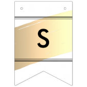 シーズエレガントン挨拶金ゴールドブ絵を描ラシッシュ バンティングフラッグ (第1の旗)