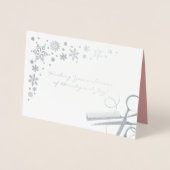 シーズエレガントン・オブ・美しいとジョイ・ビジネス・ホリデー 箔カード (正面)