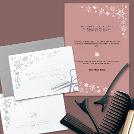 シーズエレガントン・オブ・美しいとジョイ・ビジネス・ホリデー 箔カード