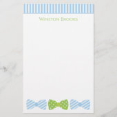 シーズカー蝶タイ文パーソナライズされた具 便箋 (正面)