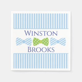 シーズカー蝶ネクタイ赤ちゃんシャワーパーティーナプキン スタンダードカクテルナプキン