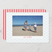 シーズグリーテ航海のィングスコースタルホリデーカード シーズンカード (正面/裏面)