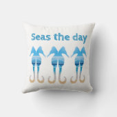 シーズザデイおもしろいビーチ引用文シーホース クッション (裏面)