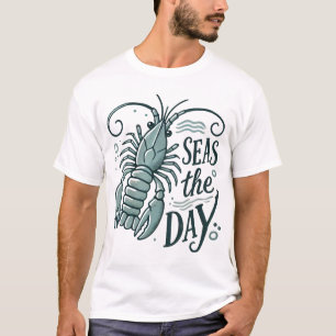 シーズザデイかわいいロブスター Tシャツ