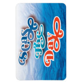 シーズザデイビーチクルーズシップトラベル マグネット (縦)