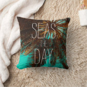 シーズザデイビーチパームツリーズ クッション (ブランケット)