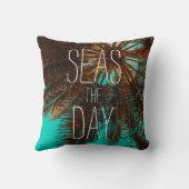 シーズザデイビーチパームツリーズ クッション (裏面)