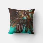 シーズザデイビーチパームツリーズ クッション (正面)
