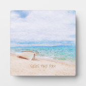 シーズザデイビーチ魚釣りボート フォトプラーク (正面)