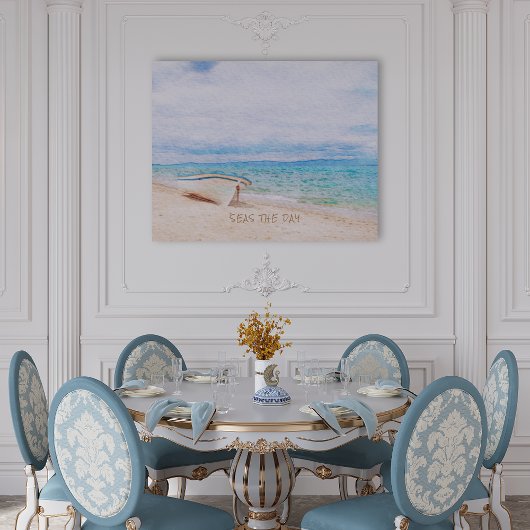 シーズザデイ引用文魚釣りボート ポスター