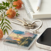 シーズザデイ感動的引用文アクリルキーチェーン キーホルダー (正面右)