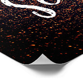 シーズザデイ美しいヒトデの夕日のビーチ写真 ポスター (角)