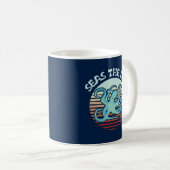 シーズザデイ 夏のバイブタコ| Summer Vibes Octopus コーヒーマグカップ (正面右)
