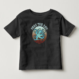 シーズザデイ 夏のバイブタコ Summer Vibes Octopus トドラーTシャツ