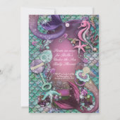 シーズベビーシャワー招待状 招待状 (裏面)